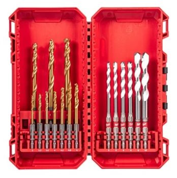 Vrtáky do kovu - RED HEX - SHOCKWAVE™ HSS-TiN metal drill bits (16 ks)