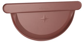 Pozink-lak žlaby r.š. 250 mm - Čelo 250 mm - RAL 3009 Tmavě červená