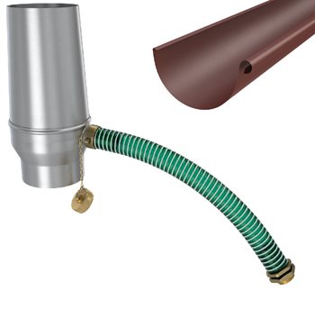 Pozink-lak svody 100 mm - Odvaděč vody samočinný - RAL 8004 cihlově červená