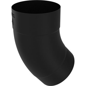COLORDUR ø 100 mm - Koleno 40° ø 100 mm falcované - RAL 9005 Černa