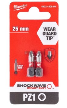 Bity a nástavce - Šroubovací bity ShW PZ1 25 mm - 2 ks