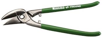Nůžky na plech - Ideal levé 260 mm, HRC 56 - Zelená