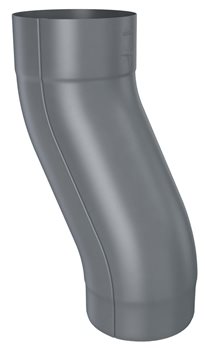 Pozink-lak svody 80 mm - Soklové koleno pr.80 mm - RAL 7016 černá antracit