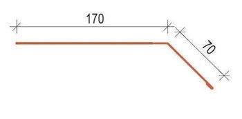 Klempířské doplňky PE25 - OP170 okapní plech - RAL 7024 Grafitová šeď