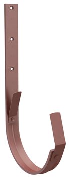Pozink-lak žlaby r.š. 250 mm - Žlabový hák 250 - RAL 3009 Tmavě červená