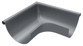 Pozink-lak žlaby r.š. 280 mm - Roh vnější 280/90° - RAL 7016 černá antracit