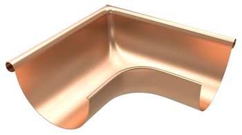Měděné žlaby r.š. 330 mm - Roh vnější 330