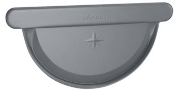 Pozink-lak žlaby r.š. 250 mm - Čelo 250 mm - RAL 7016 černá antracit