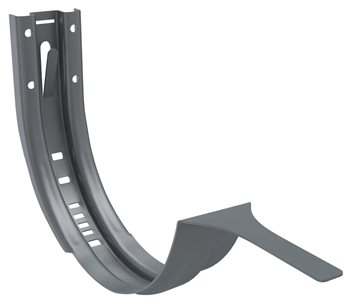 Pozink-lak žlaby r.š. 250 mm - Žlabový hák 250 čelní montáž - RAL 7016 černá antracit