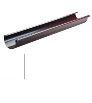 Okapový systém 125 - Z 125 podokapní žlab délka 4 m - RAL 9010 Bílá