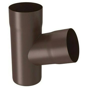 Pozink-lak svody 80 mm - Odbočka svodové roury 80/80 - RAL 8017 Hnědá