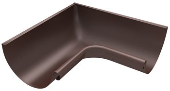 Pozink-lak žlaby r.š. 280 mm - Roh vnitřní 280/90° - RAL 8017 Hnědá