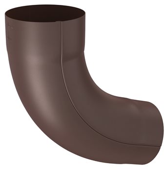 Pozink-lak svody 80 mm - Koleno 72° pr.80 mm falcované - RAL 8017 Hnědá