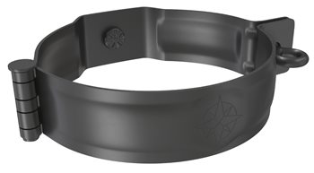 Pozink-lak svody 80 mm - Objímka svodu pro šroub M10 - RAL 9005 Černa