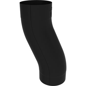 COLORDUR ø 100 mm - Soklové koleno ø 100 mm - RAL 9005 Černa