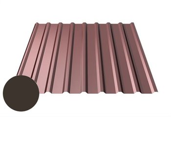 T20-29W-1095 Trap. profil střešní - Ruukki 30 Polyester - RR 032 Tmavě hnědá