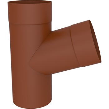 COLORDUR ø 80 mm - Odbočka svodu 72° 80/80 - RAL 8004 cihlově červená