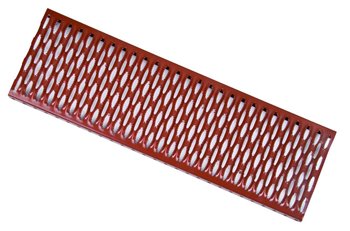 Stoupací plošina - rošt - 600 x 250 mm - Cihlově červená - režná